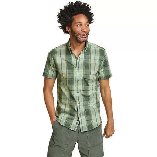 imageEddie Bauer Mens ShortSleeve Voyager Flex ShirtRegular Celadon