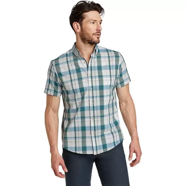 imageEddie Bauer Mens ShortSleeve Voyager Flex ShirtRegular Seamoss