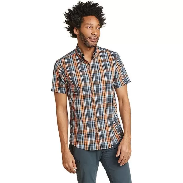 imageEddie Bauer Mens ShortSleeve Voyager Flex ShirtTall Vintage Gray