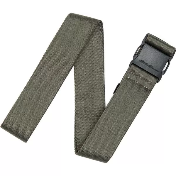imageEddie Bauer Mens Trail Belt Active Stretch Webbing with Quick Release BuckleGreen