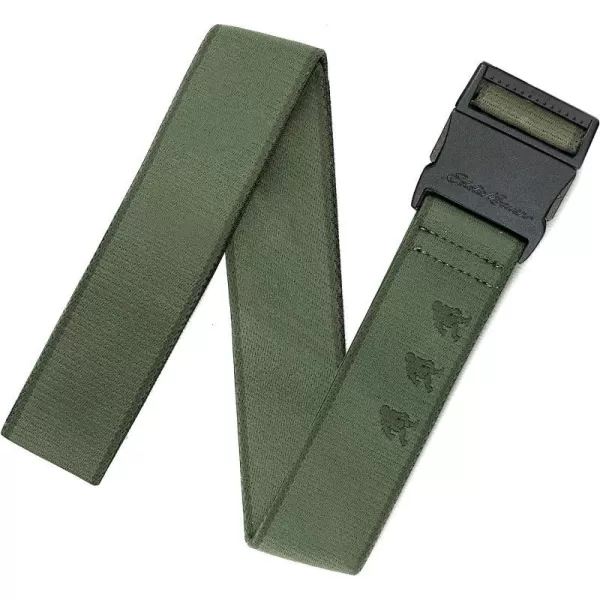 imageEddie Bauer Mens Trail Belt with Active Stretch Webbing and Quick Release BuckleSasquatchGreen