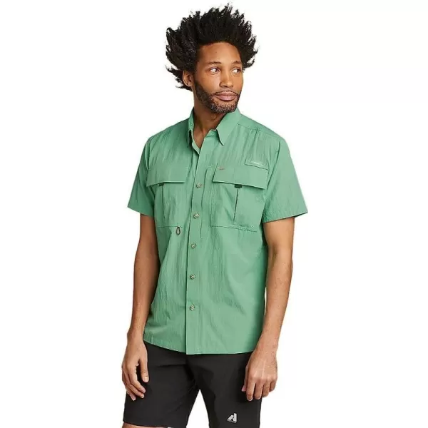 imageEddie Bauer Mens UPF Guide 20 ShortSleeve ShirtRegular Seaglass
