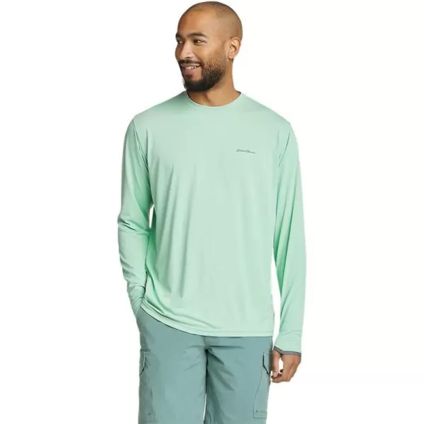 imageEddie Bauer Mens UPF LongSleeve CrewBottle Green