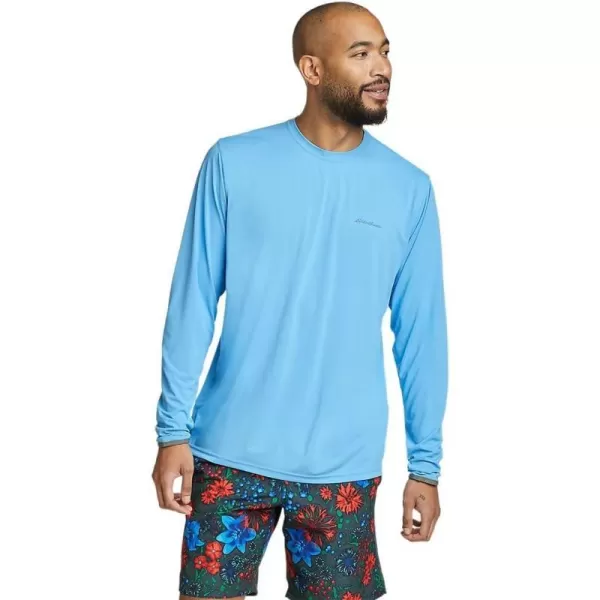 imageEddie Bauer Mens UPF LongSleeve CrewMisty Blue