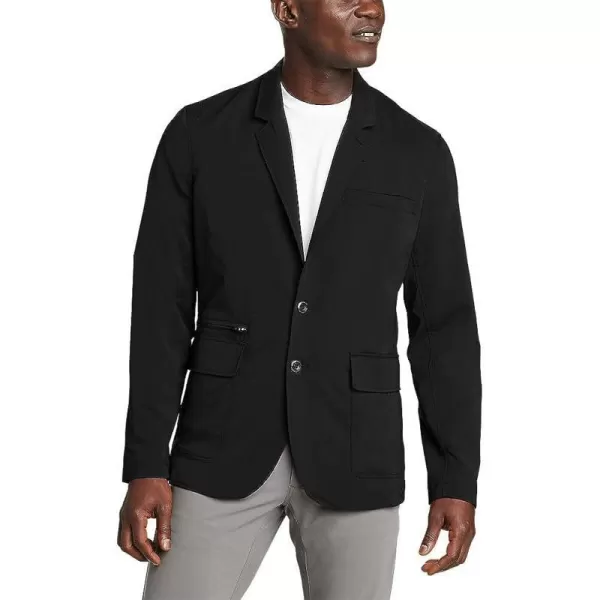 imageEddie Bauer Mens Ultimate Voyager Travel BlazerRegular Black