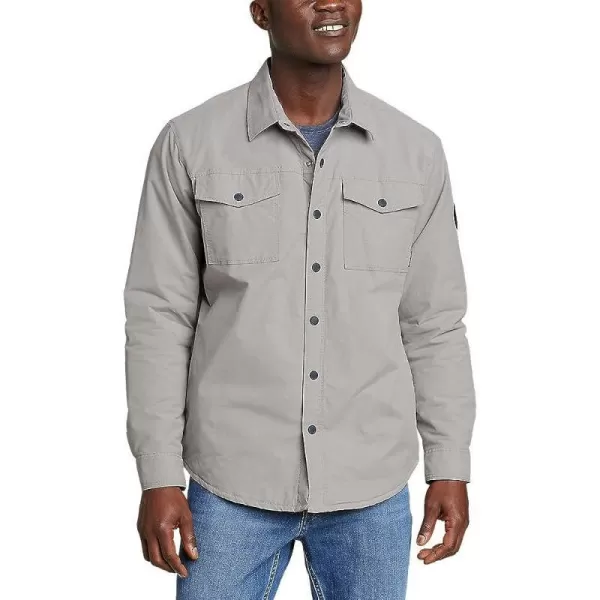 imageEddie Bauer Mens Voyager FleeceLined Shirt JacketRegular Gray