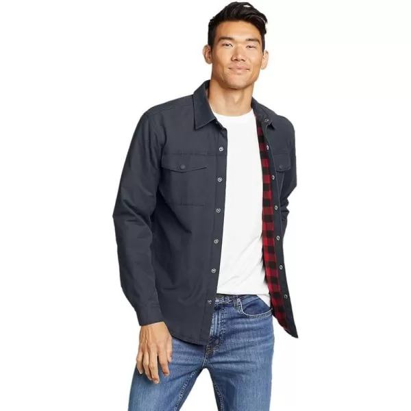 imageEddie Bauer Mens Voyager FleeceLined Shirt JacketTall Storm