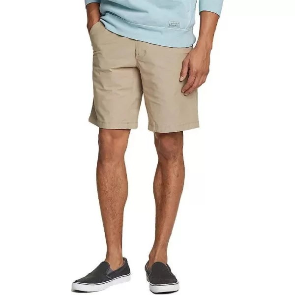 imageEddie Bauer Mens Voyager Flex 10 Chino ShortsRegular Light Khaki