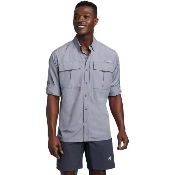 imageEddie Bauer Mens Voyager Flex LongSleeve ShirtDusted Indigo