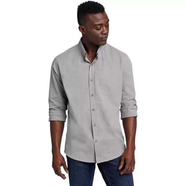 imageEddie Bauer Mens Voyager Flex LongSleeve ShirtHeather Gray