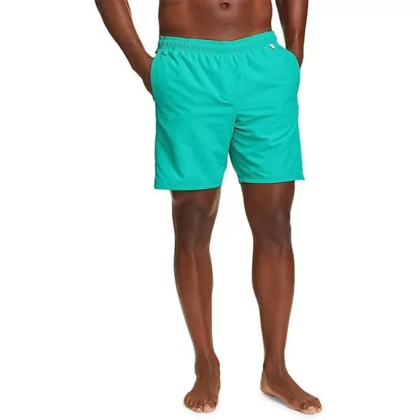 imageEddie Bauer Mens West Tide Swim Shorts  SolidTurquoise
