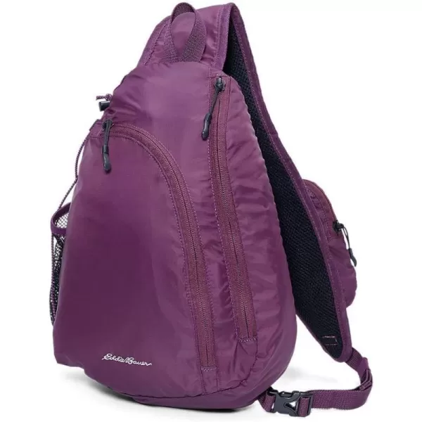 imageEddie Bauer Ripstop 8L Shoulder Sling Pack with Padded AirMesh Adjustable Crossbody Strap Dk Plum ONE Size RegularEddie Bauer Ripstop 8L Shoulder Sling Pack with Padded AirMesh Adjustable Crossbody Strap Dk Plum ONE Size Regular