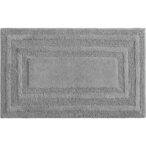 imageEddie Bauer Rug Soft Tufted Cotton Bathroom Decor Super Absorbent amp Quick Dry Runner 40 x 24 Chrome GreyChrome Grey Runner 40 x 24