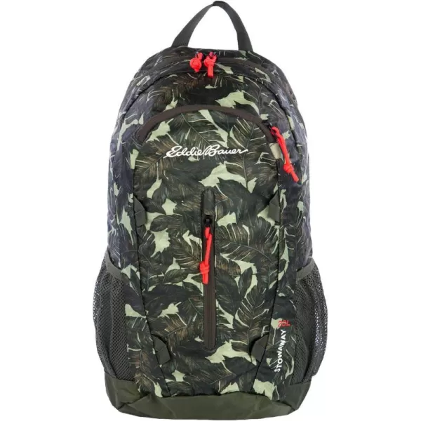 imageEddie Bauer Stowaway Packable BackpackMade from Ripstop Polyester Maroon 20LDark Loden