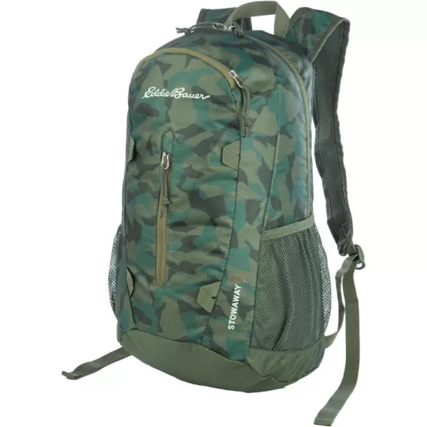 imageEddie Bauer Stowaway Packable BackpackMade from Ripstop Polyester Maroon 20LSprig