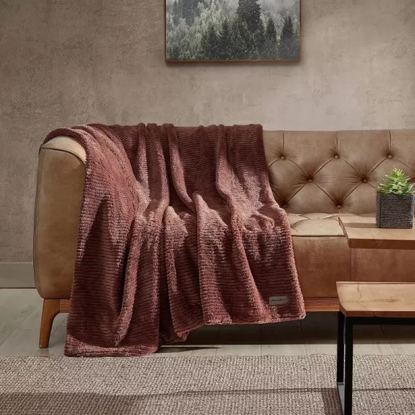 imageEddie Bauer Throw Blanket Ultra Soft Plush Home Dcor All Season Bedding Textured Solid Grey 50 x 60Textured Solid Brown