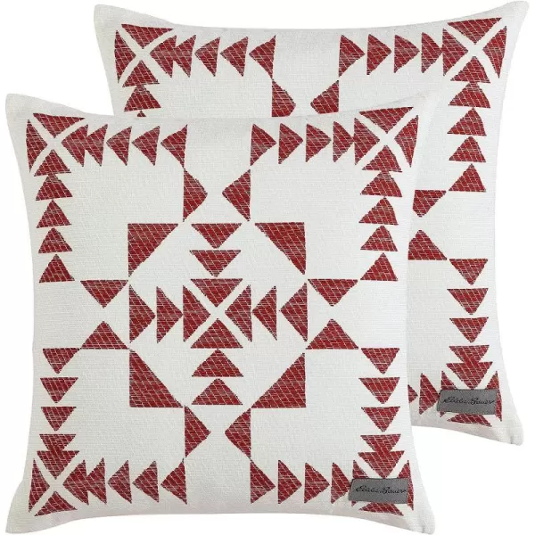 imageEddie Bauer Throw Pillow Cover Set Cotton Home Dcor All Season Bedding Arrowhead Red 2 Piece 20 x 20Eddie Bauer Throw Pillow Cover Set Cotton Home Dcor All Season Bedding Arrowhead Red 2 Piece 20 x 20
