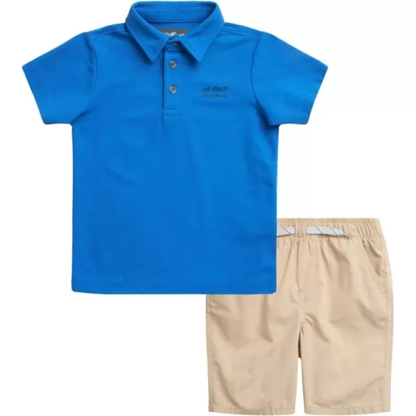 imageEddie Bauer Toddler Boys Shorts Set  Polo Shirt and Shorts Matching Outfit  Clothing Set for Toddler Boys 2T4TBlueKhaki