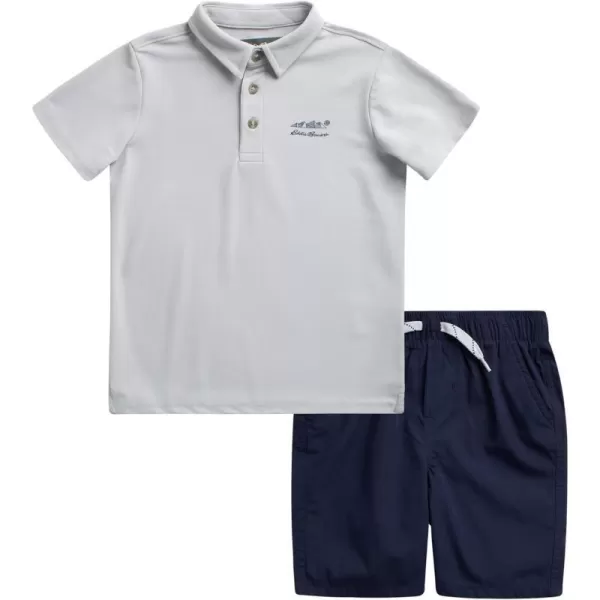 imageEddie Bauer Toddler Boys Shorts Set  Polo Shirt and Shorts Matching Outfit  Clothing Set for Toddler Boys 2T4TGreyNavy