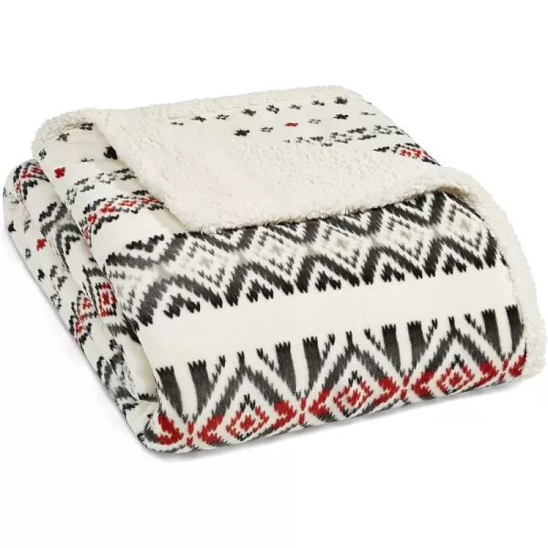 imageEddie Bauer Twin Blanket Ultra Soft amp Cozy Plush Home Dcor All Season Bedding Vail Plaid Grey TwinMedium Red Twin