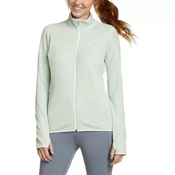 imageEddie Bauer Womens Activator Grid Fleece FullZipLt Green