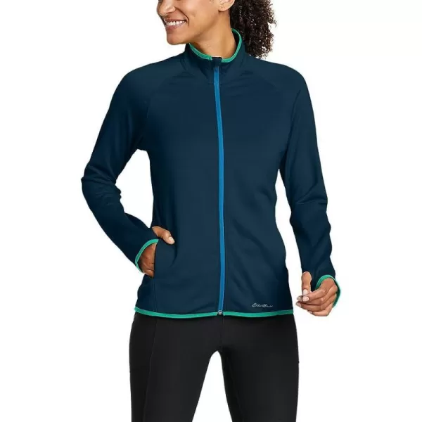 imageEddie Bauer Womens Activator Grid Fleece FullZipPeacock