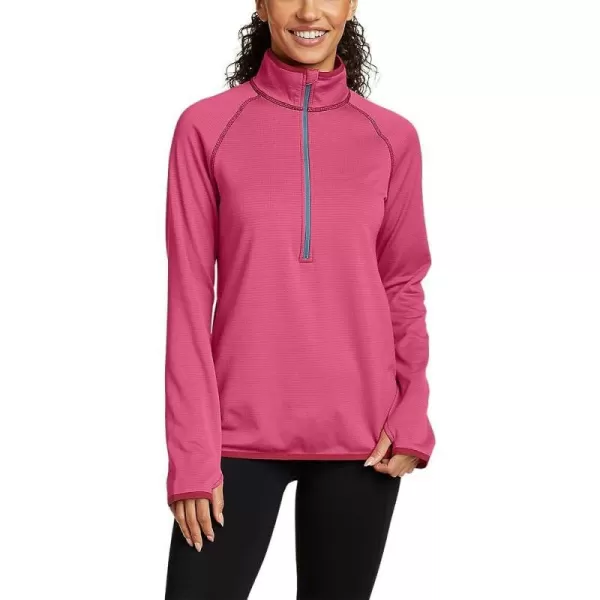 imageEddie Bauer Womens Activator Grid Fleece HalfZipBerry