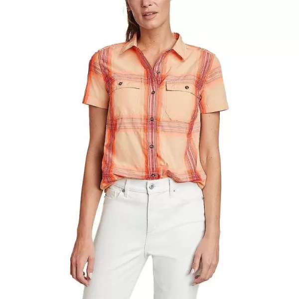 imageEddie Bauer Womens Adventurer 30 ShortSleeve ShirtVibrant Orange