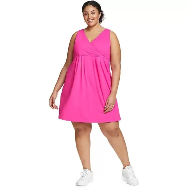imageEddie Bauer Womens Aster Crossover Dress  SolidPlus Lava