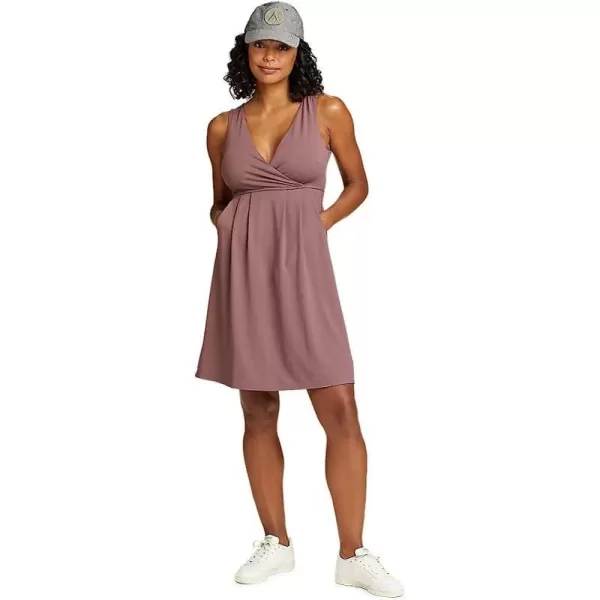 imageEddie Bauer Womens Aster Crossover Dress  SolidRegular Dusty Violet