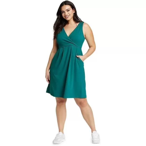 imageEddie Bauer Womens Aster Crossover Dress  SolidRegular Seamoss