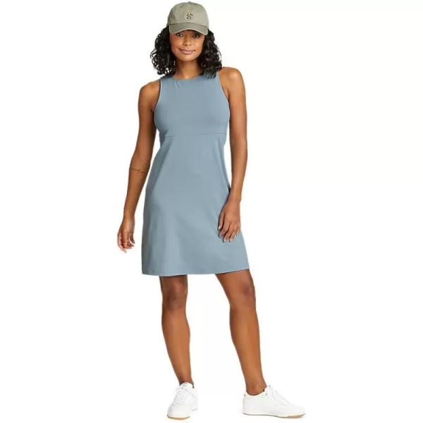 imageEddie Bauer Womens Aster Sleeveless EmpireWaist DressPetite Chambray Blue