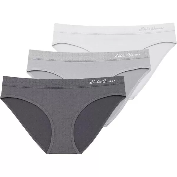imageEddie Bauer Womens Bikini Underwear 3 PackCastlerockMindful GrayAthletic Gray