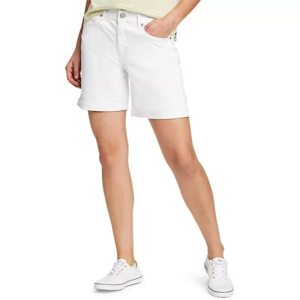 imageEddie Bauer Womens Boyfriend Denim ShortsWhite
