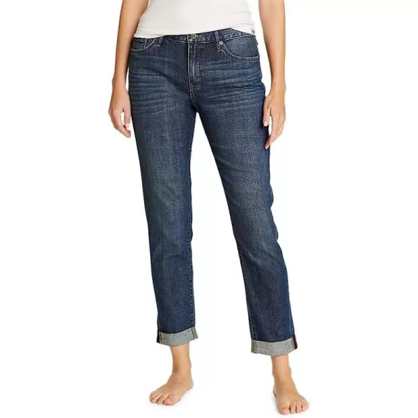 imageEddie Bauer Womens Boyfriend Jeans  Slim LegPlus Size Weathered Indigo
