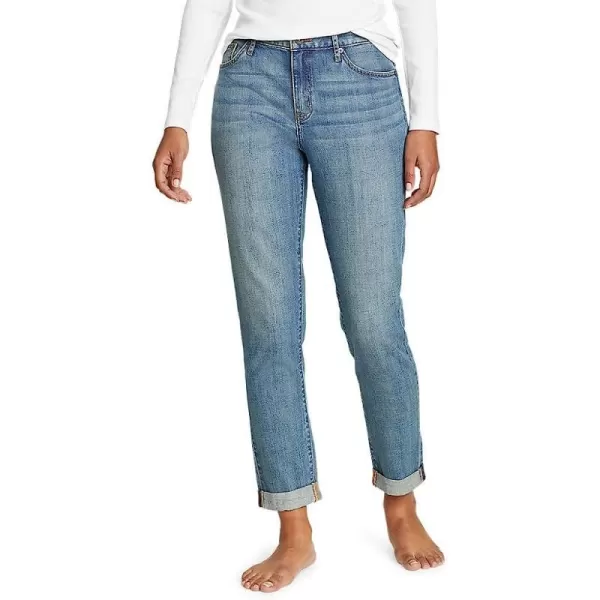imageEddie Bauer Womens Boyfriend Jeans  Slim LegRegular Washed Indigo