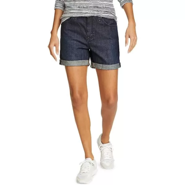 imageEddie Bauer Womens Boyfriend Rolled ShortsRegular Deep Rinse