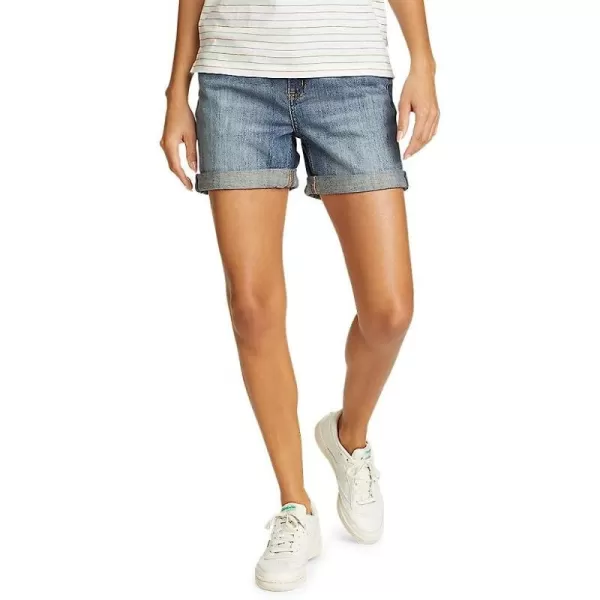 imageEddie Bauer Womens Boyfriend Rolled ShortsRegular Med Denim