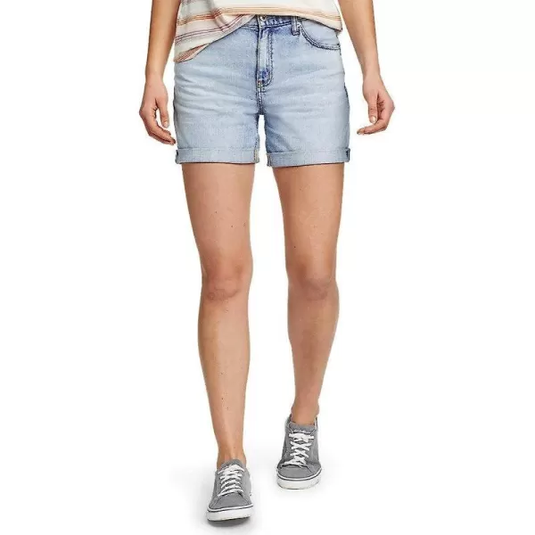 imageEddie Bauer Womens Boyfriend Rolled ShortsTall Bleached
