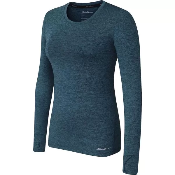 imageEddie Bauer Womens Brushed Long Sleeve Crew Neck ShirtDark Teal Heather
