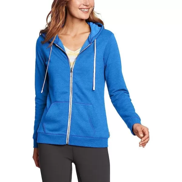 imageEddie Bauer Womens Camp Fleece FullZip HoodieBrilliant Blue