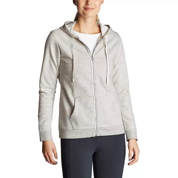 imageEddie Bauer Womens Camp Fleece FullZip HoodieLt Htr Gray