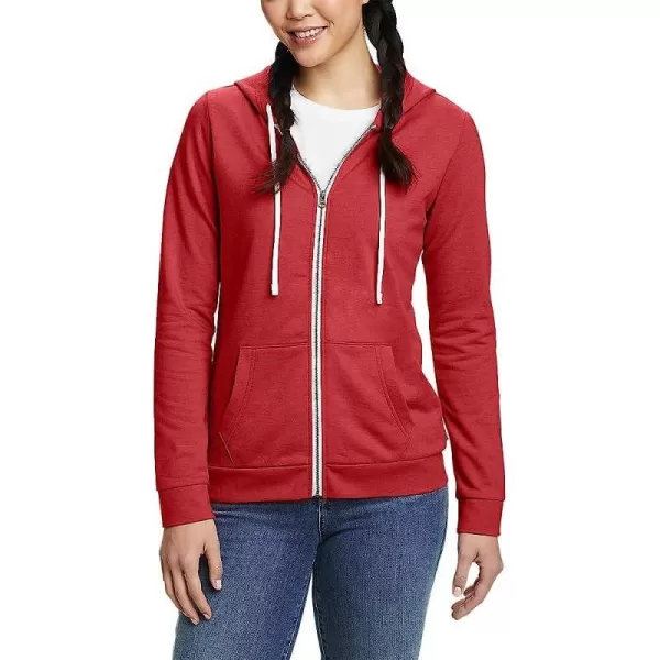 imageEddie Bauer Womens Camp Fleece FullZip HoodieScarlet