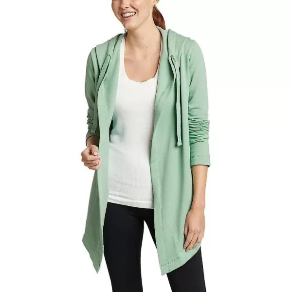 imageEddie Bauer Womens Camp Fleece Hoodie WrapBottle Green