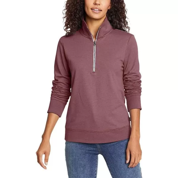 imageEddie Bauer Womens Camp Fleece LongSleeve 14ZipDusty Violet