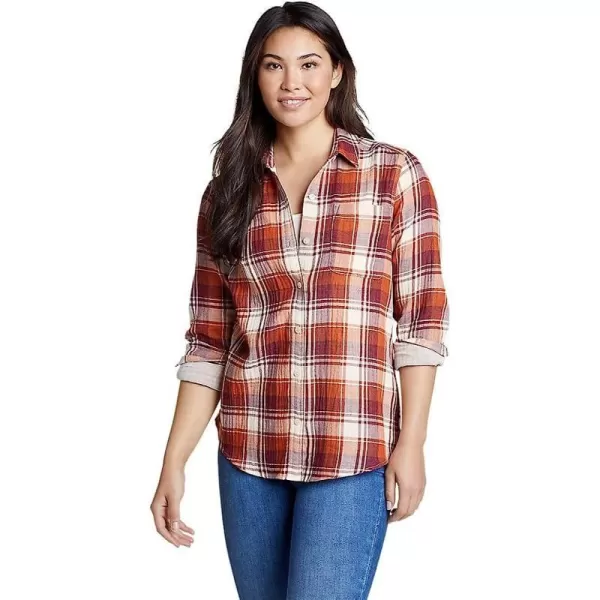 imageEddie Bauer Womens CarryOn LongSleeve ButtonDown ShirtSienna