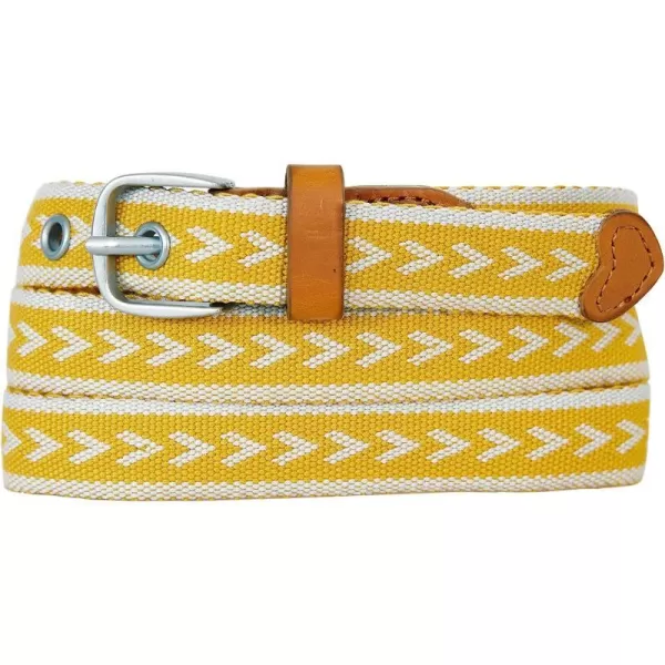 imageEddie Bauer Womens Cascade Grommet Webbing Belt with Metal BuckleDark Marigold
