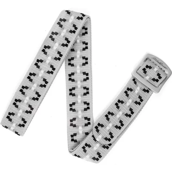 imageEddie Bauer Womens Cascade Webbing Belt with Engraved Metal BuckleSilver