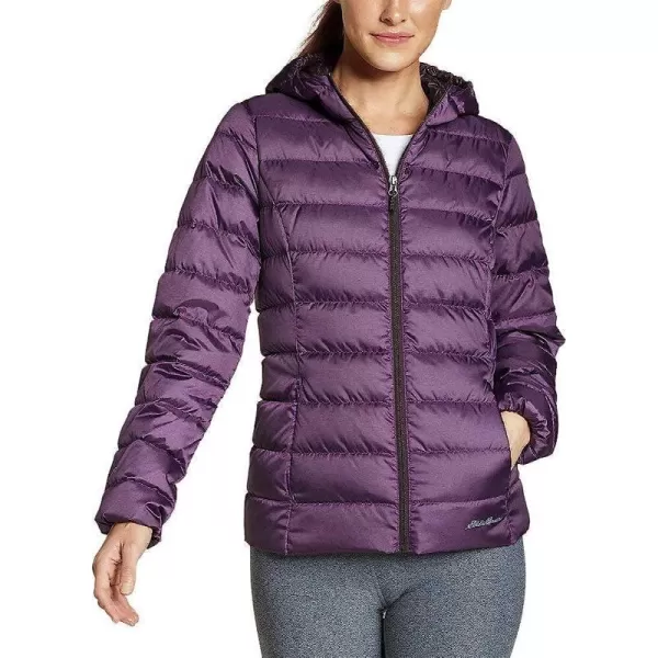 imageEddie Bauer Womens CirrusLite Down Hooded Jacket Dk Plum Regular MEddie Bauer Womens CirrusLite Down Hooded Jacket Dk Plum Regular M