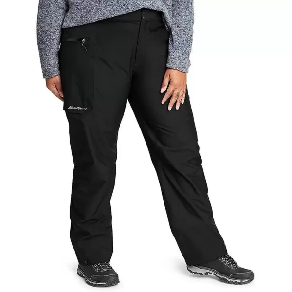 imageEddie Bauer Womens Cloud Cap Stretch Rain PantsPlus Size Black